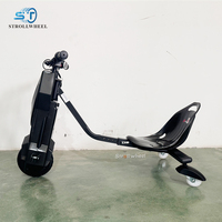 Trottinette à trois roues avec haut-parleur Bluetooth, 3 roues à éclairage LED, mini trottinette à trois roues à dérive, batterie 36V 4.4AH