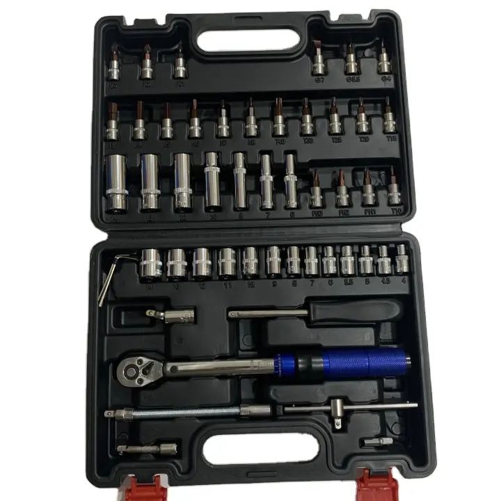 Alta precisão 53PCS Spark Plug Auto Repair Kit escala ajustável Torque Wrench