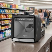 Lecteur de codes-barres 2D de table haute sensibilité, lecteur de codes QR mains libres, lecteur de codes QR CMOS pour supermarché et entrepôt