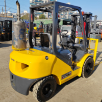 Komatsu segunda mano 3 toneladas apilador de combustible eléctrico portátil vieja carretilla elevadora