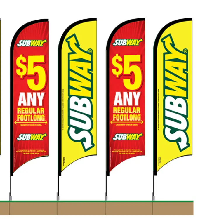 Direct Price Custom Outdoor Large Marketing Feather Flags