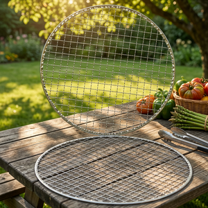Ensemble de 5 grilles de barbecue graduées en acier inoxydable pour fumoir, four à gaz, four à <span class=keywords><strong>charbon</strong></span> et cuisson de biscuits - Product Image 1