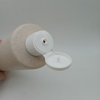 Flacon pompe à lotion biodégradable et écologique en paille de blé de 30 ml à 500 ml, pour shampoing et soins de la peau, avec finition douce au toucher