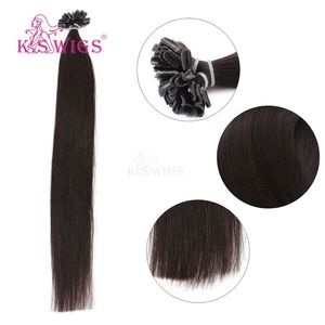 K.SWIGS Best-seller! Extensions de cheveux 100% naturels à clipser en U, peuvent être teintes/permanentes et personnalisées, vente en gros directe usine - Product Image 2