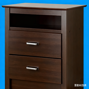 Table de chevet de chambre à coucher, petite boîte de rangement à deux niveaux, armoire simple et moderne, étagère simple pour chambre à louer - Product Image 5