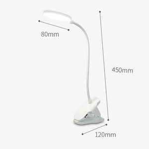 Lampe de lecture LED moderne à pince de chevet, rechargeable par USB, style nordique européen, pour bureau et chevet - Product Image 6
