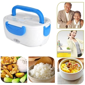 Portable Food Warmer <b>Heater</b> Heated Lunch Box With Plastic Inner Box for Car and Home 12V 220V 110V EU / US <b>Plug</b> - Product Image 3