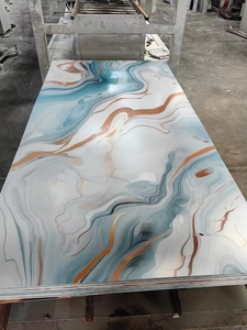 Plaques PVC Marbre 3mm, feuilles PVC ignifuges avec service de découpe pour la décoration murale - Product Image 6