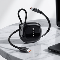 Câble USB C rétractable anti-emmêlement Toocki 100W PD à charge rapide, type C vers type C, pour bureau, voiture, voyage