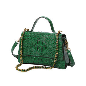 Nouveaux Sacs à Main en Cuir Fendu à Motif Crocodile Gaufré Personnalisé 2025 pour Femmes – Sacs de Luxe de Créateur Style Vintage pour <span class=keywords><strong>Usage</strong></span> <span class=keywords><strong>Quotidien</strong></span> - Product Image 2
