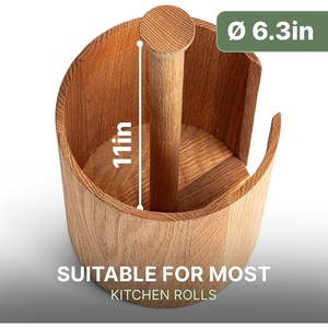 Homex | Toallero de papel de <span class=keywords><strong>madera</strong></span> Toallero encimera de cocina para - Product Image 2