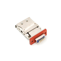 Connecteur électrique aérospatial en aluminium à contact en cuivre micro-rectangulaire série J14A J14B 3/5/10/15A Montage sur câble / Montage sur circuit imprimé