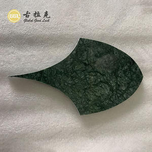 Mosaïque en marbre Verde <span class=keywords><strong>Alpi</strong></span> en forme d'éventail classique, jet d'eau, design unique pour le hall d'appartement, mur de la salle de bain, mur de la buanderie, décoration murale - Product Image 5