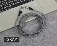 Câble USB Type-C tressé en nylon 3A, câble Micro Type-C, charge rapide pour câble de chargeur iPhone