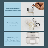 Chauffe-biberon portable pour bébé, rechargeable, chauffe rapidement, chauffe-lait de voyage, plaque chauffante SS316, corps en PPSU, sans BPA