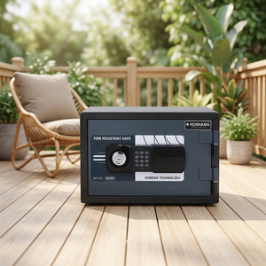 Coffre-fort électronique HOSHANG HS-31E Vietnam durable, ignifuge et étanche avec déverrouillage par empreinte digitale, mot de passe et clé – Nouveau modèle 2026 - Product Image 5