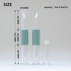 Nuevo aplicador de doble punta de tubo redondo transparente para corrector de tinte de labios de aceite de labios - Product Image 2
