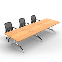 Bureau de travail moderne et durable avec roulettes universelles silencieuses, structure fixe, poste de travail pour le personnel, pour les espaces de travail d'équipe d'entreprise