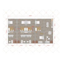 Maison luxueuse de 2 à 3 chambres à coucher Fournisseur de villas mobiles prêtes à l'emploi Maisons préfabriquées en conteneur en acier pour appartement