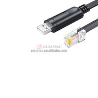 Kabel Jaringan RJ45 Port Serial USB RS485 RUIZEINC 1.5M Berpelindung dengan Jaket Karet Isolasi PVC Konduktor Tembaga untuk Penggunaan Industri