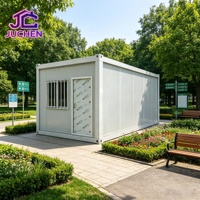 Maison Modulaire en Structure Acier avec Énergie Solaire, Démontable, Préfabriquée, Portable, pour Bureau de Chantier, Chambre, Salon et Atelier