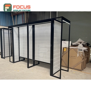 Mostrador de Exhibición de Pelucas de Alta Gama con Tapa de Vidrio, Cajón con Cerradura y Múltiples Estantes - Product Image 3