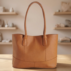 Sac bandoulière artisanal 100 % cuir véritable pour femme, élégant, imperméable, avec fermeture éclair, durable, léger et grande capacité - Product Image 1