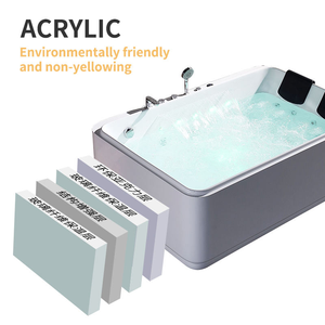 Nuevo Diseño de Bañera de Hidromasaje de Lujo <span class=keywords><strong>para</strong></span> 2 Personas con Burbujas de Aire, Luz LED y Acrílico, <span class=keywords><strong>para</strong></span> Hotel o <span class=keywords><strong>Parejas</strong></span> - Product Image 4