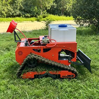 Tondeuse à gazon télécommandée sur chenilles ME800 avec moteur RATO RV550, profondeur de coupe personnalisable et faible coût d'entretien pour l'entretien des pelouses