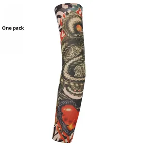 Manchons de protection pour tatouage, protection d'armes réaliste et sans couture, protection UV, motif imprimé pour le cyclisme - Product Image 5