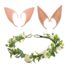 Accesorios de Cosplay de hadas para fiesta de Halloween, accesorios de oreja de elfo luminoso, decoraciones de orejas falsas de <span class=keywords><strong>vengador</strong></span> fantasmal - Product Image 1