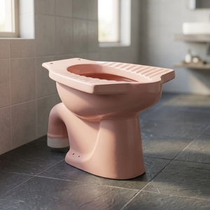 WC en céramique bleu rustique de style anglo-indien avec options de siphon S/P pour salle de bain - Product Image 2