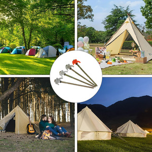 <b>Ground</b> Steel Tent Pegs with Hex Drill Bit and Carry Case Screw in Tent <b>Stake</b> - Product Image 6