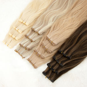 Estensioni per <span class=keywords><strong>capelli</strong></span> Genius Weft 100% umani di qualità premium, molto richieste, in vendita. - Product Image 1