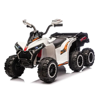 Moto électrique tout-terrain six roues 12V pour enfants avec fonction musicale et buggy de plage grande taille pour adultes et bébés