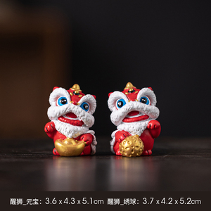 Adorno de León de Estilo Chino Creativo, Recuerdo Empresarial, Regalo para Promoción de Clientes - Product Image 5