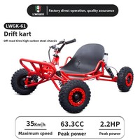 Nuevo Go-Kart de 63.3CC a Gasolina, de Alto Rendimiento, Todoterreno, para Uso Familiar, 35 km/h, Gran Venta