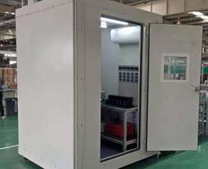 औद्योगिक उपकरणों के लिए आधार प्लेट के बिना रियायती मूल्य उच्च गुणवत्ता वाले लचीले मोबाइल साउंडप्रूफ बूथ - Product Image 4