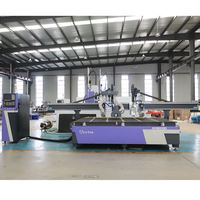 Machine de fraisage CNC ATC 1325, routeur CNC 2030, machine de travail du bois, découpeuse CNC pour le bois avec scie et unité de perçage