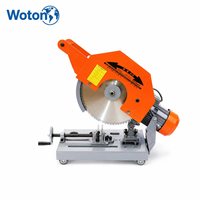 Scie à découper à froid en métal WOTON 14 pouces 3000W à aimant permanent, fréquence variable 220V/110V, commande manuelle, haute précision pour barres d'armature