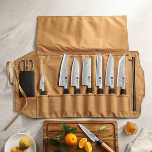 Yeni 8 yuvaları tuval şef bıçağı rulo çanta çanta özel hediye kutusu - Product Image 3