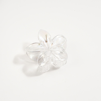 Pince à cheveux en plastique hawaïenne TG-2942, motif fleur d'hibiscus, mignonne, 8 cm, respirante, style européen et américain, multifonctionnelle, pour usage quotidien féminin