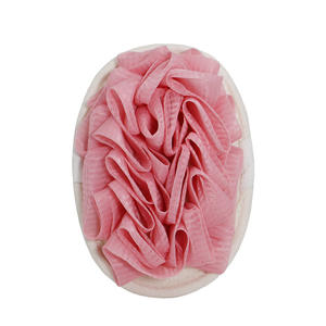 Double-Sided Flower Patterned Woven Loofah Sponge Natural Bath Wipe Towel Manufactured and Exported by the Company - Product Image 2