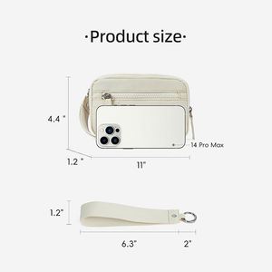 Portefeuilles matelassés en nylon imperméables pour femmes, personnalisés en gros, pour téléphone, cartes de crédit, avec dragonne, idéaux pour les voyages - Product Image 3