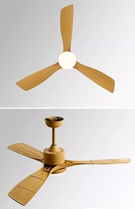 Ventilatore da Soffitto in Metallo Effetto Legno con Luce, 3 Pale, Silenzioso, Moderno, <span class=keywords><strong>LED</strong></span>, Telecomando, Motore DC, Dimmerabile per Camera da Letto, Soggiorno, Sala da Pranzo - Product Image 6