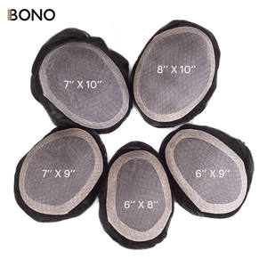 BH11 Peluca de Cabello Humano Natural y Duradero de 5*7 Pulgadas <span class=keywords><strong>para</strong></span> Hombre, Base Mono Fina con Tupé NPU - Product Image 5