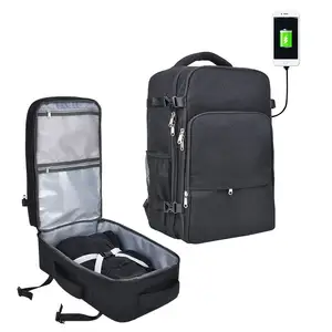 Mochila Yuhong de nuevo estilo, mochila escolar universitaria con cargador USB, mochila de lujo para portátil de 15,6 pulgadas con compartimento para portátil