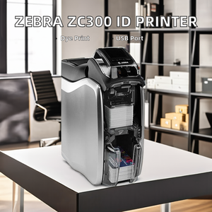 Zebra ZC300 Desktop ID <b>Card</b> <b>Printer</b> 300dpi Resolution Single Double-Sided Thermal Paper Ethernet Connectivity Used but in Stock - Product Image 5