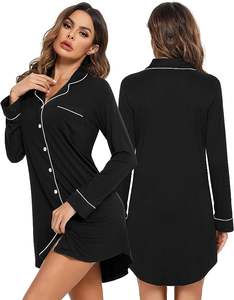 Conjunto <span class=keywords><strong>de</strong></span> pijama <span class=keywords><strong>de</strong></span> viscosa <span class=keywords><strong>de</strong></span> bambú <span class=keywords><strong>de</strong></span> 2 piezas <span class=keywords><strong>de</strong></span> lujo personalizado <span class=keywords><strong>para</strong></span> <span class=keywords><strong>mujer</strong></span> vestido bordado acogedor - Product Image 1