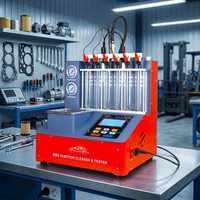 Nettoyeur et testeur d'injecteurs GDI 608, machine de nettoyage ultrasonique 6 cylindres, test multi-modes pour injecteurs de voiture GDI EFI MPI